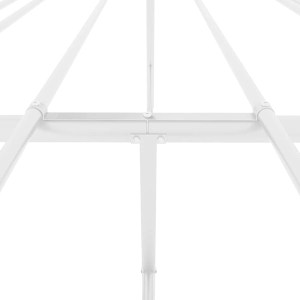 vidaXL sengeramme 120x200 cm metal hvid