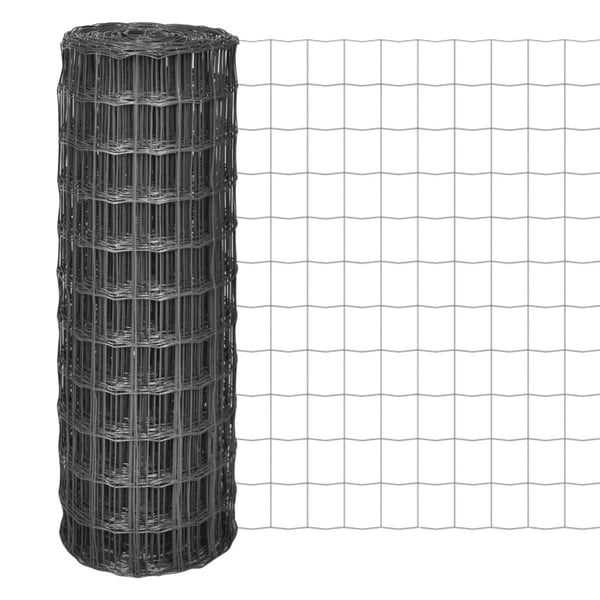 vidaXL Euro-aita teräs 10x1 m harmaa