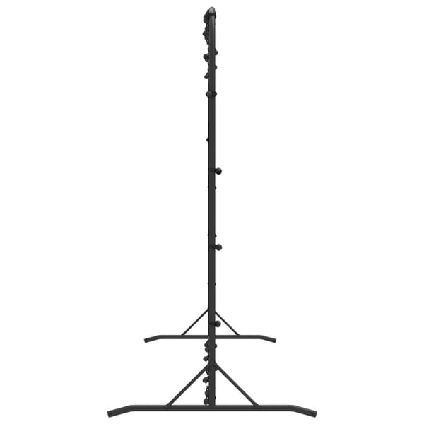 vidaXL Jalkapalloverkko musta 366x90x183 cm HDPE