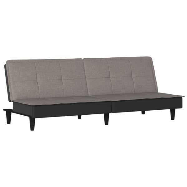 vidaXL sovesofa stof gråbrun