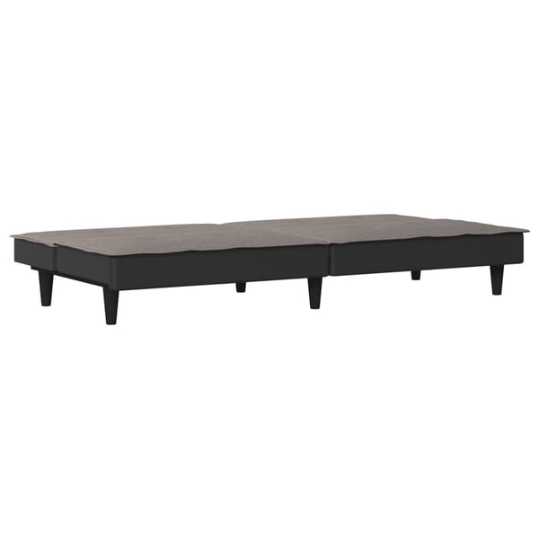 vidaXL sovesofa stof gråbrun