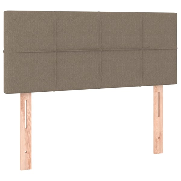 vidaXL kontinentalseng med madras 80x200 cm stof gråbrun