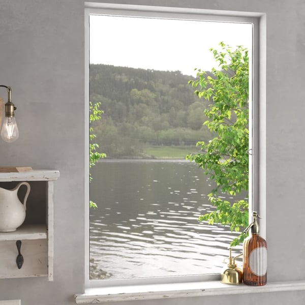 vidaXL insektnet til vinduer 80x120 cm hvid