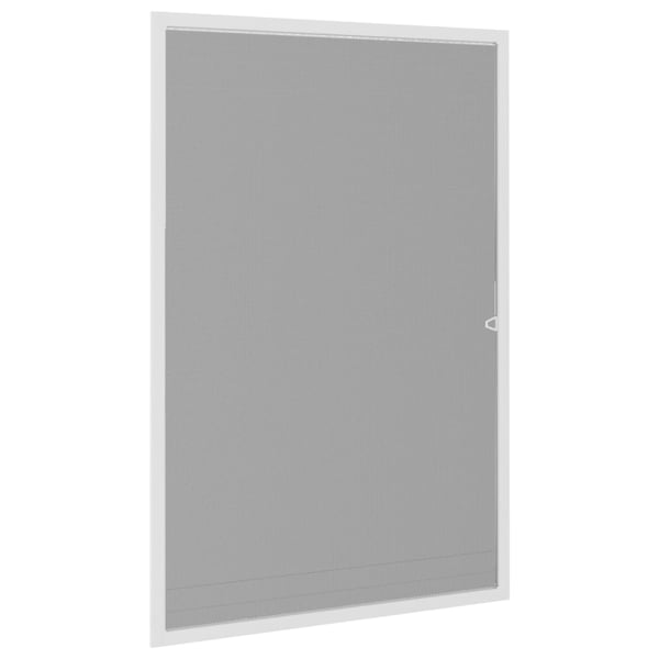 vidaXL Insektskjerm for vindu hvit 80x120 cm