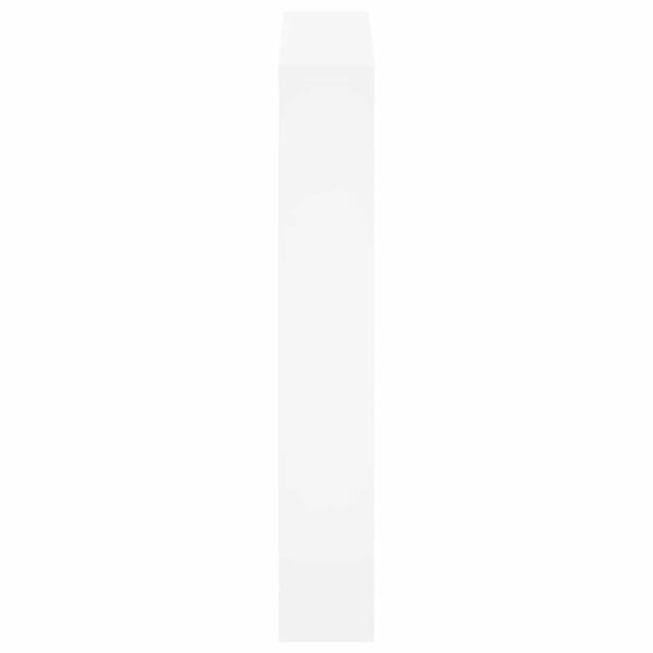 vidaXL Skoskap med speil 3-lags høyglans hvit 63x17x102,5 cm