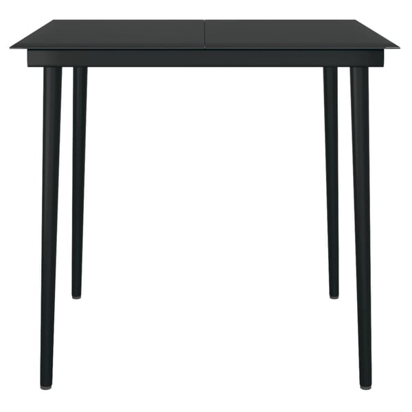 vidaXL spisebordssæt til haven 3 dele med hynder polyrattan og glas