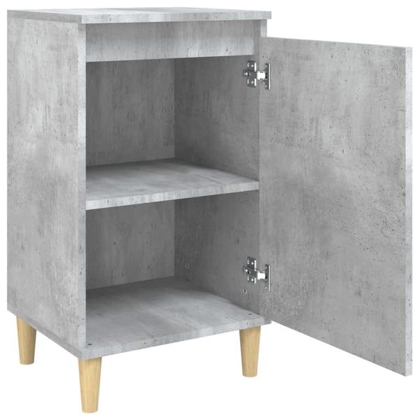 vidaXL Nattbord 2 stk betonggrå 40x35x70 cm konstruert tre