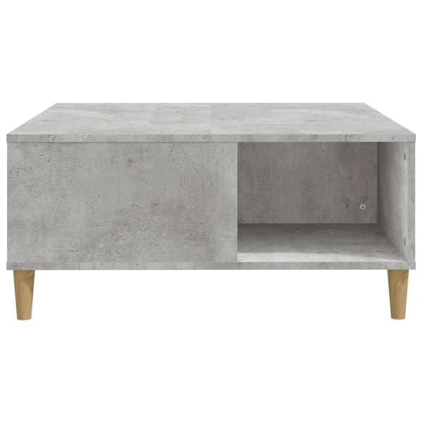 vidaXL Salongbord betonggrå 80x80x36,5 cm konstruert tre