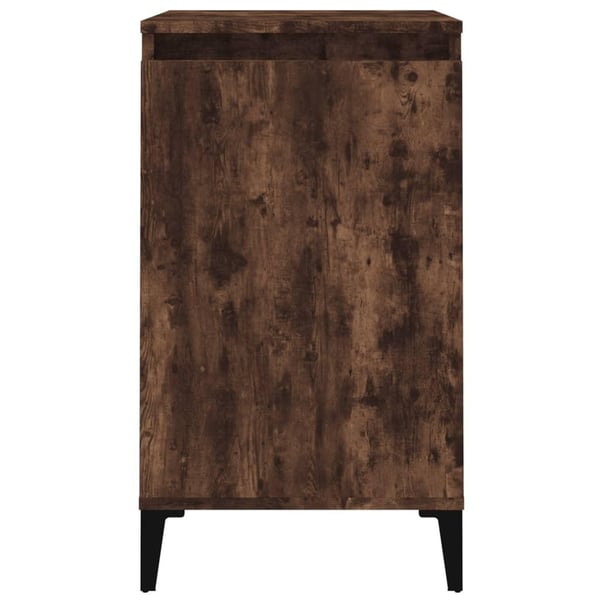 vidaXL Nattbord røkt eik 40x35x70 cm konstruert tre