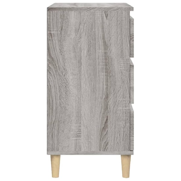 vidaXL Nattbord grå sonoma 40x35x70 cm konstruert tre