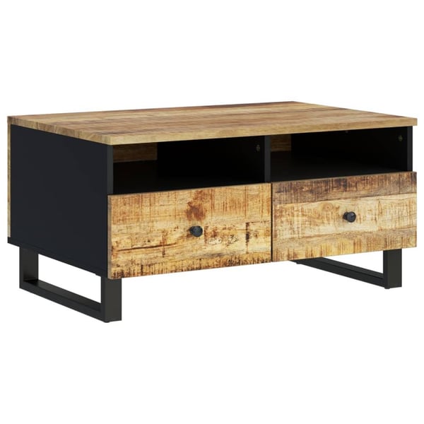 vidaXL sofabord 80x54x40 cm massivt mangotræ og konstrueret træ