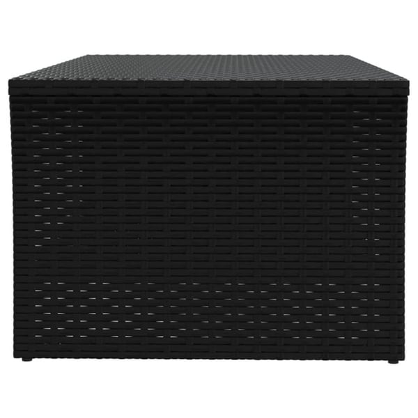 vidaXL sofabord 100x50x40 cm polyrattan sort