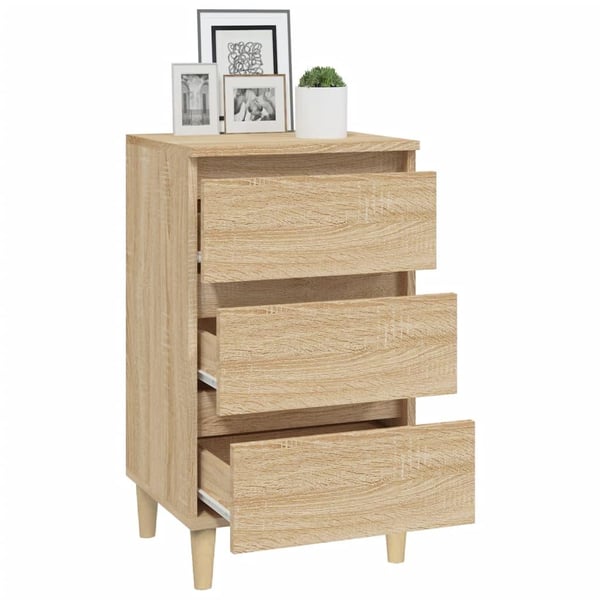 vidaXL Nattbord sonoma eik 40x35x70 cm konstruert tre
