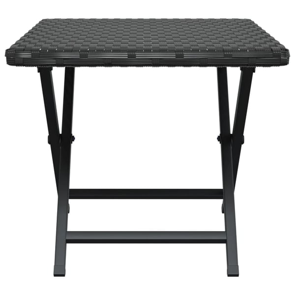 vidaXL Sammenleggbart bord svart 45x35x32 cm polyrotting