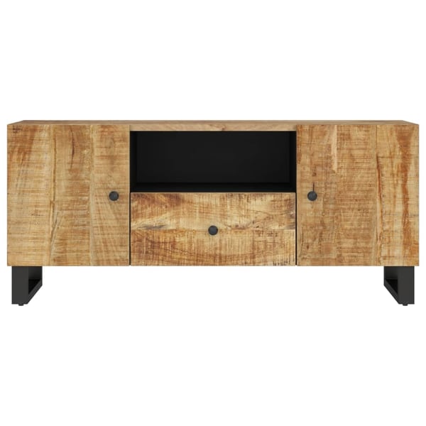 vidaXL TV-benk 105x33,5x46 cm heltre mango og konstruert tre