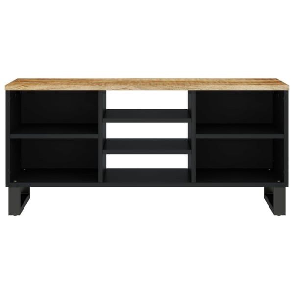 vidaXL tv-bord 100x33x46 cm massivt mangotræ og konstrueret træ