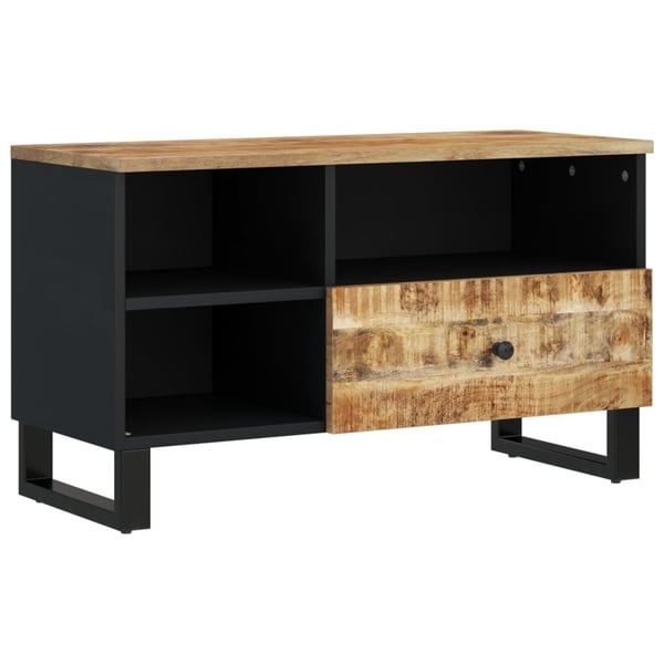 vidaXL TV-benk 80x33x46 cm heltre mango og konstruert tre