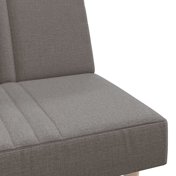 vidaXL sovesofa stof gråbrun