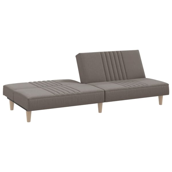 vidaXL sovesofa stof gråbrun