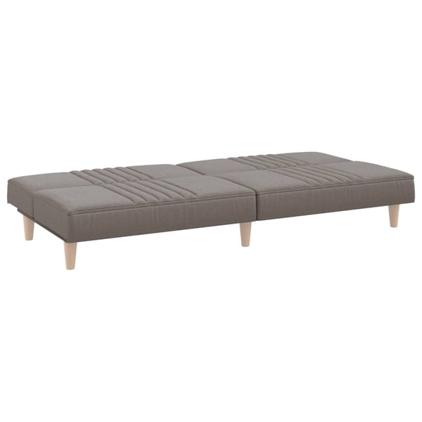 vidaXL sovesofa stof gråbrun
