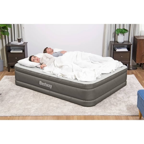 Bestway Fortech Luftmadrass med innebygd pumpe 203x152x46 cm
