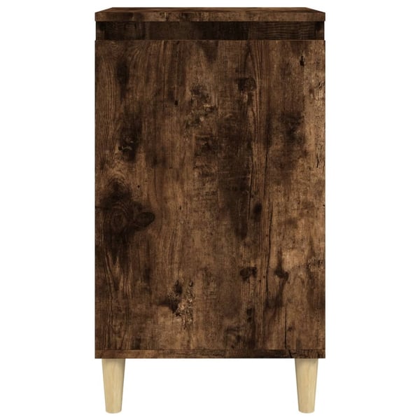 vidaXL sengebord 40x35x70 cm konstrueret træ røget egetræsfarve