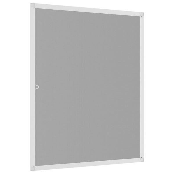vidaXL Insektskjerm for vindu hvit 100x120 cm
