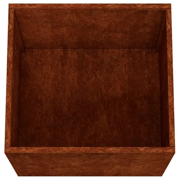 vidaXL Kukkalaatikko 42x40x39 cm Corten teräs