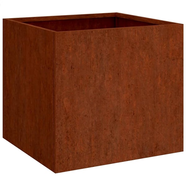 vidaXL Kukkalaatikko 42x40x39 cm Corten teräs