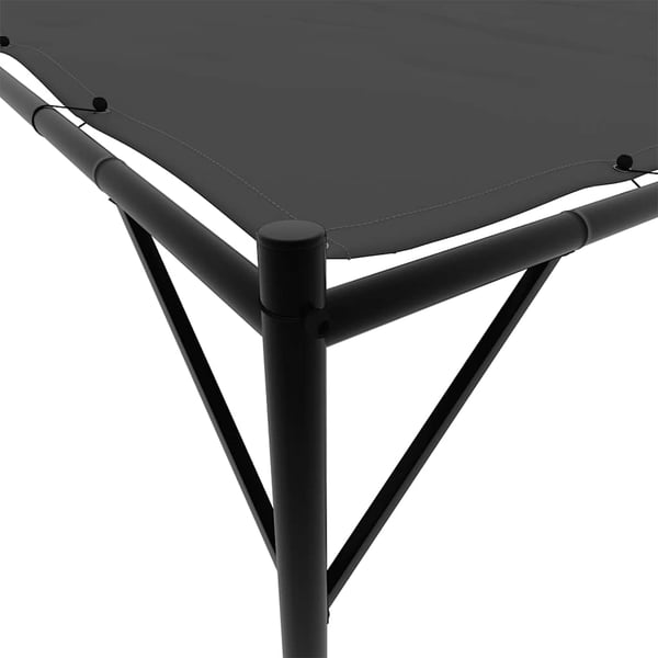vidaXL pavillon 4x4 m 180 g/m² stof og stål antracitgrå