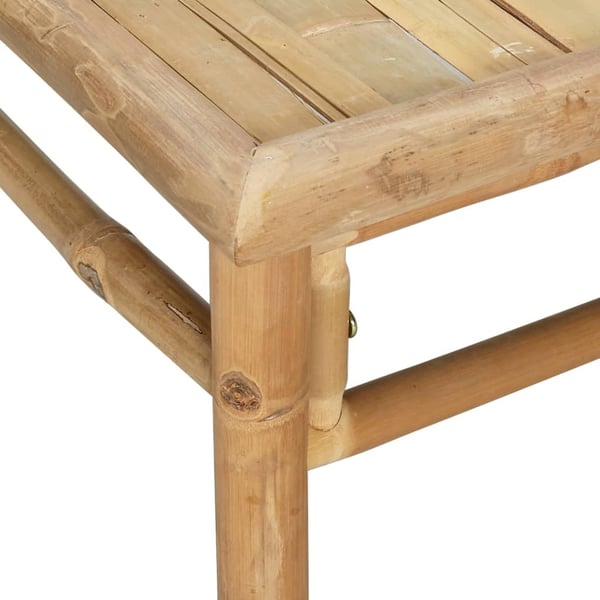 vidaXL Loungegrupp 8 delar ljusgråa dynor bambu