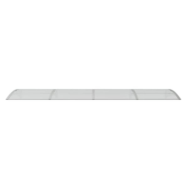vidaXL dørbaldakin 350x75 cm polycarbonat grå og transparent