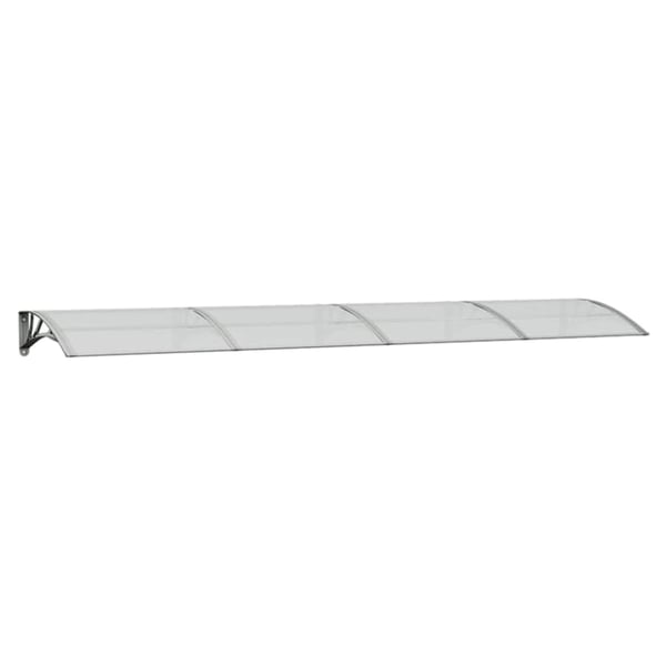 vidaXL dørbaldakin 350x75 cm polycarbonat grå og transparent