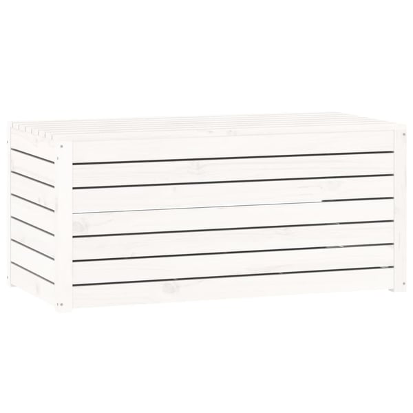 vidaXL Hagekasse hvit 101x50,5x46,5 cm heltre furu