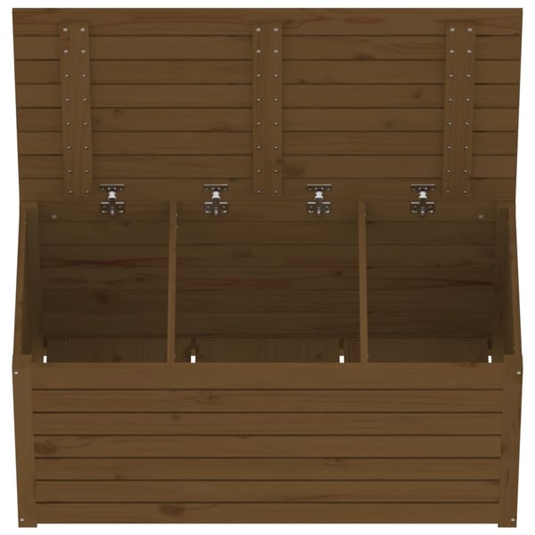 vidaXL Hagekasse honningbrun 101x50,5x46,5 cm heltre furu