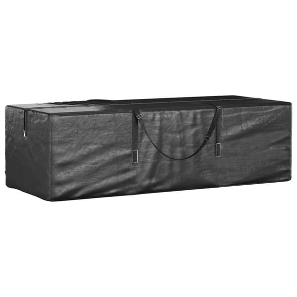 vidaXL Poser til hageputer 2 stk svart 135x40x55 cm polyetylen