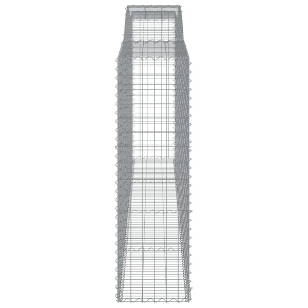 vidaXL Gabionkurver buede 6 stk 400x50x160/180 cm galvanisert jern