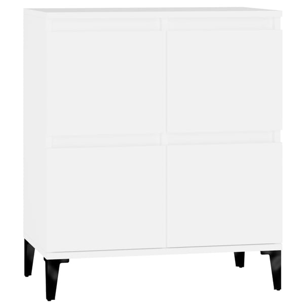 vidaXL Skjenk hvit 60x35x70 cm konstruert tre