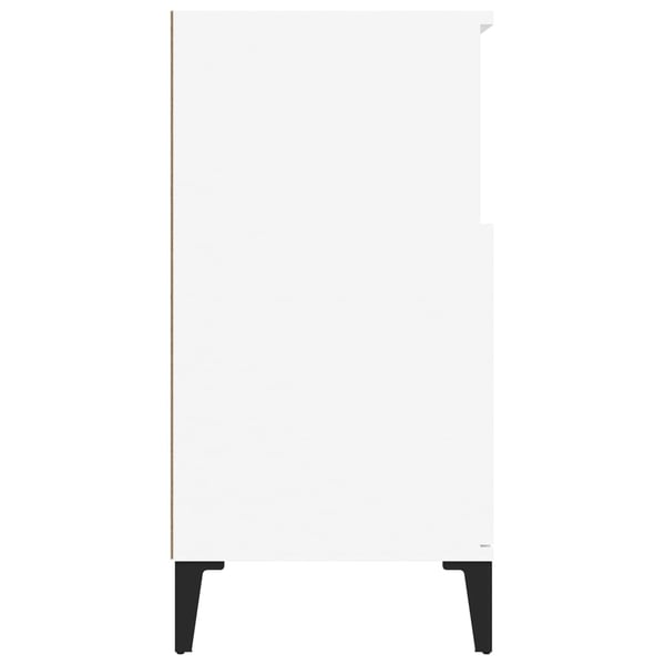 vidaXL skænk 60x35x70 cm konstrueret træ hvid