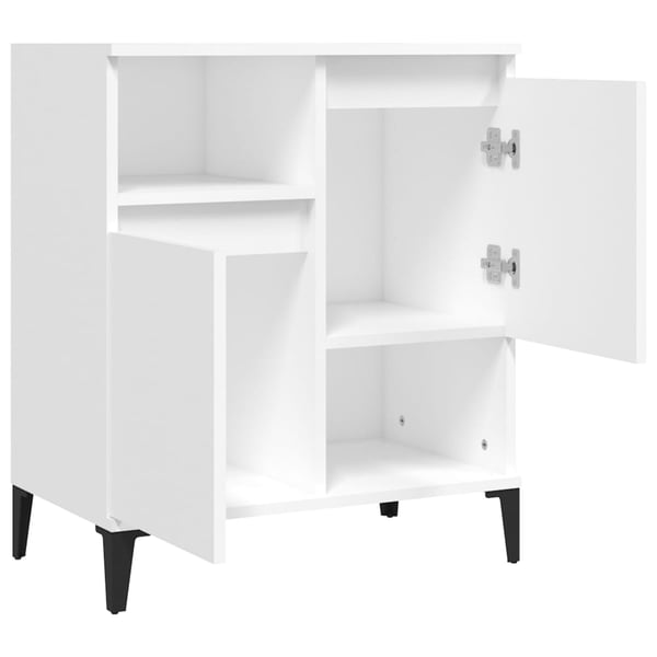 vidaXL skænk 60x35x70 cm konstrueret træ hvid
