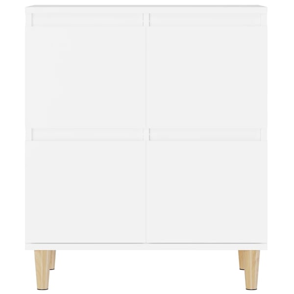 vidaXL Skjenk hvit 60x35x70 cm konstruert tre