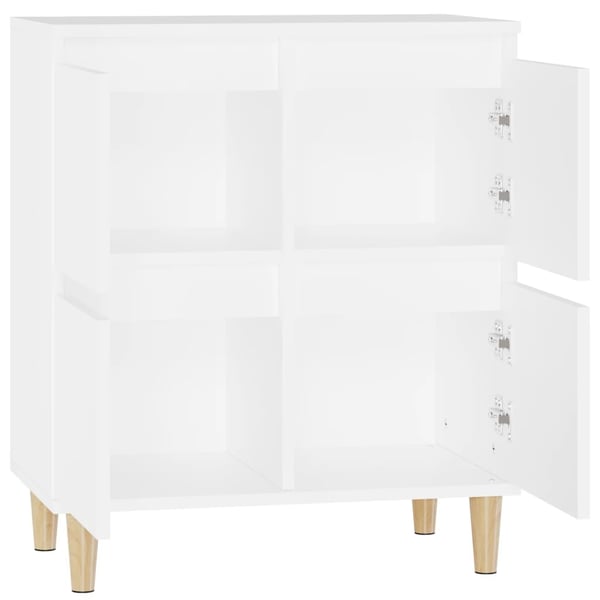 vidaXL Skjenk hvit 60x35x70 cm konstruert tre