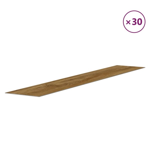 vidaXL Veggpaneler treutseende brun PVC 4,12 m²