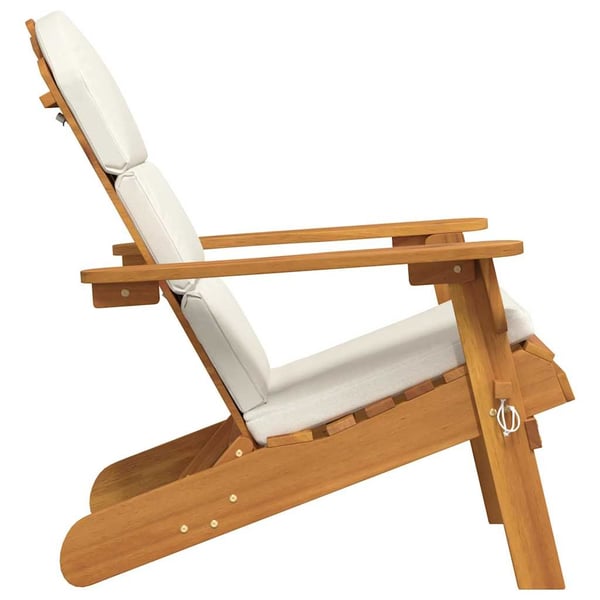 vidaXL Adirondack-havestol med hynder massivt akacietræ