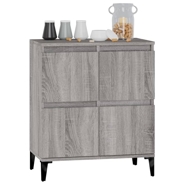 vidaXL Skjenk grå sonoma 60x35x70 cm konstruert tre