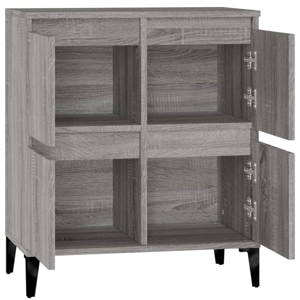 vidaXL Skjenk grå sonoma 60x35x70 cm konstruert tre