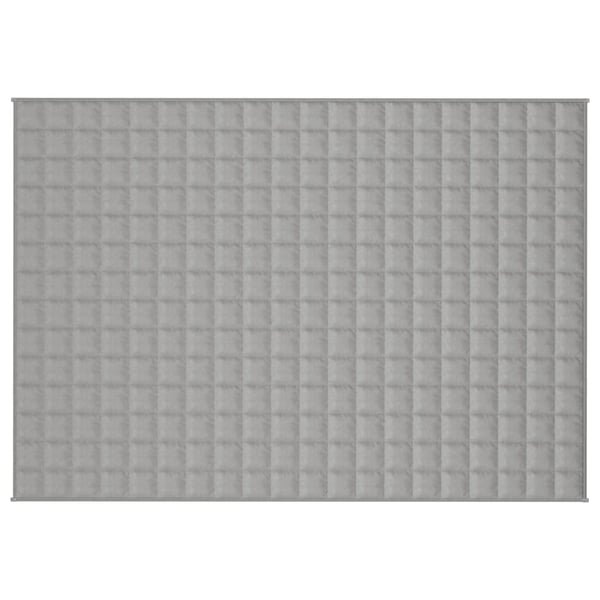 vidaXL Vektdyne grå 140x200 cm 6 kg stoff