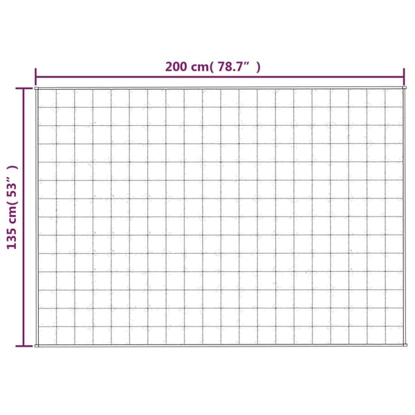 vidaXL Vektdyne blå 135x200 cm 10 kg stoff