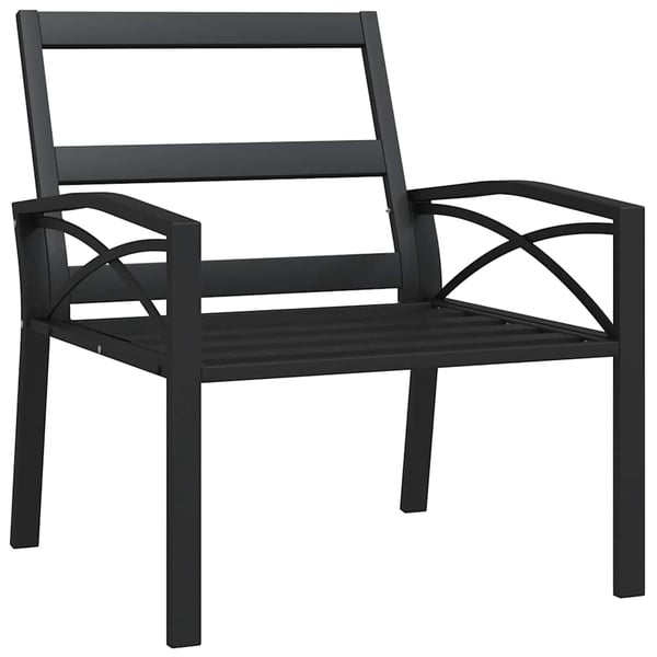 vidaXL havestole 2 stk. med sandfarvede hynder 68x76x79 cm stål