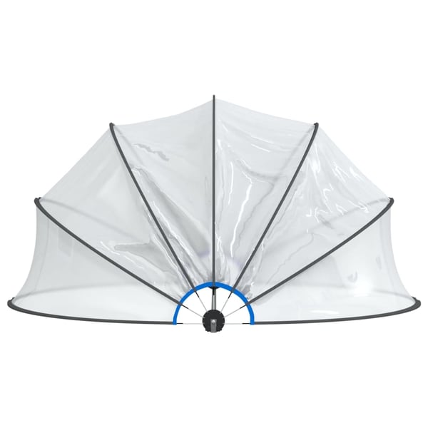 vidaXL Bassengkuppel rund 376x188 cm PVC